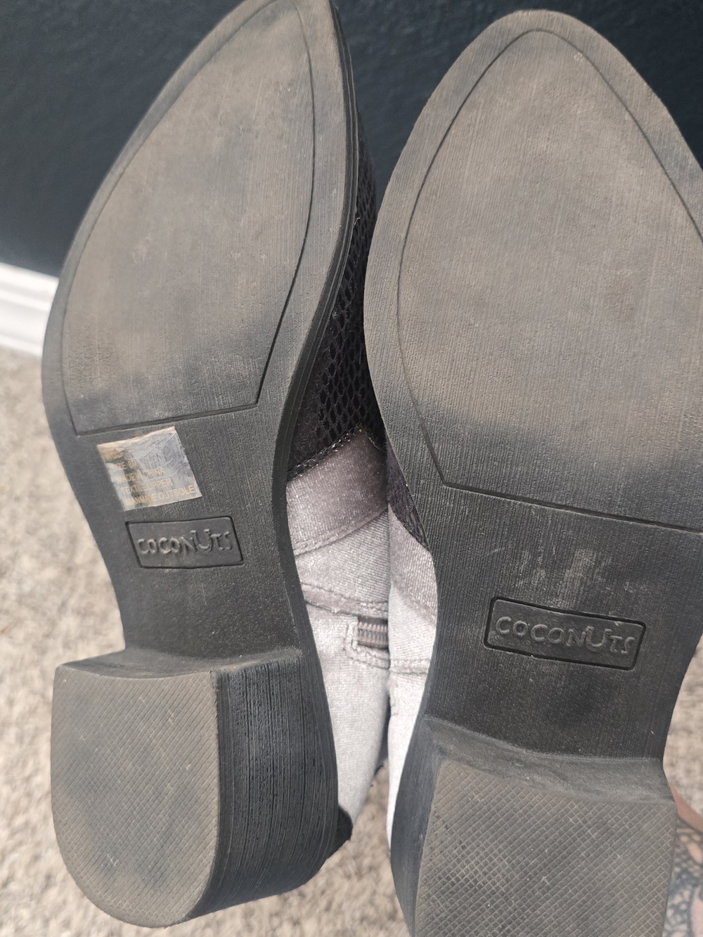 Coconuts by Matisse Silver and Black Western-Style Ankle Booties - Picture 3 of 3